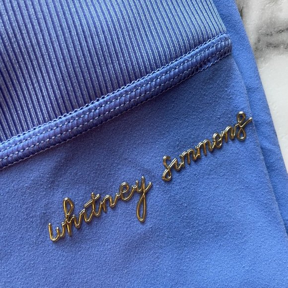 XS Gymshark x Whitney Simmons royal blue scrunch leggings - Picture 2 of 3